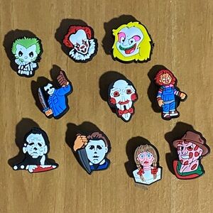 10 piece Halloween themed Crocs Jibbitz bundle.